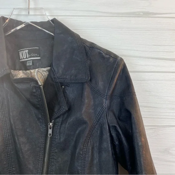 Kut from the Kloth Moto Faux Leather Jacket - Picture 3 of 6